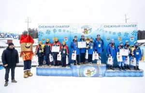 В Раубичах наградили победителей республиканских соревнований среди детей и подростков по биатлону "Снежный снайпер"