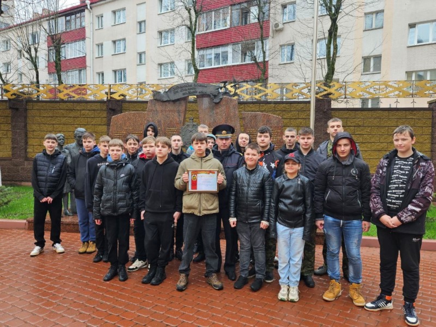 Сегодня березинские школьники приняли участие в Дне открытых дверей в УВД Миноблисполкома