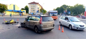 ДТП в центре Слуцка – пострадал мотоциклист