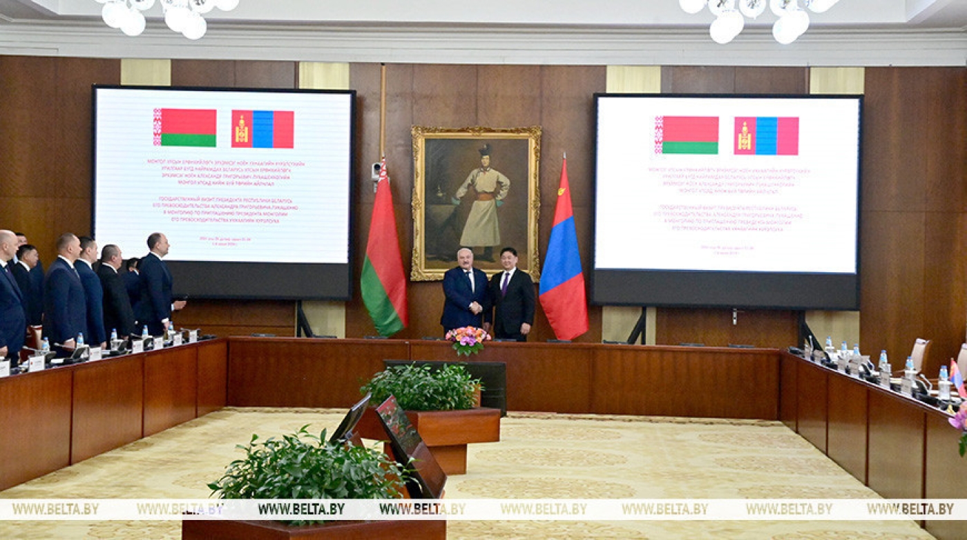 Президент Монголии назвал историческим государственный визит Лукашенко в Улан-Батор