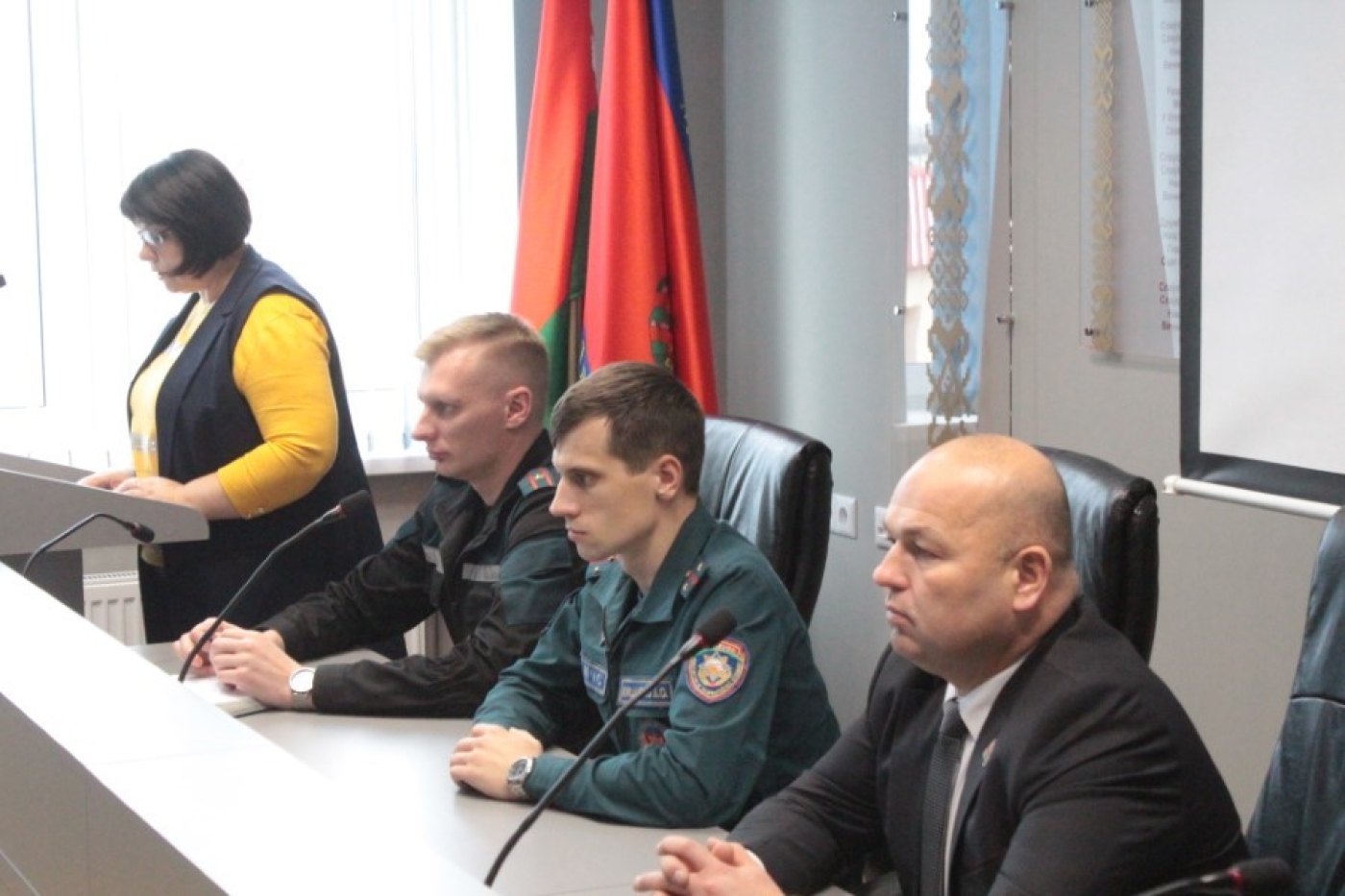 На встрече с районными спасателями