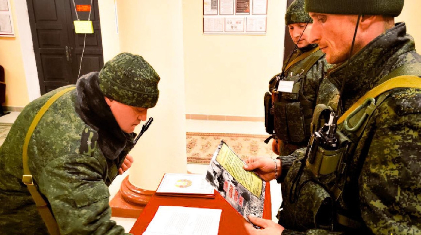 Военную присягу приняли призванные из запаса участники проверки боеготовности ВС Беларуси