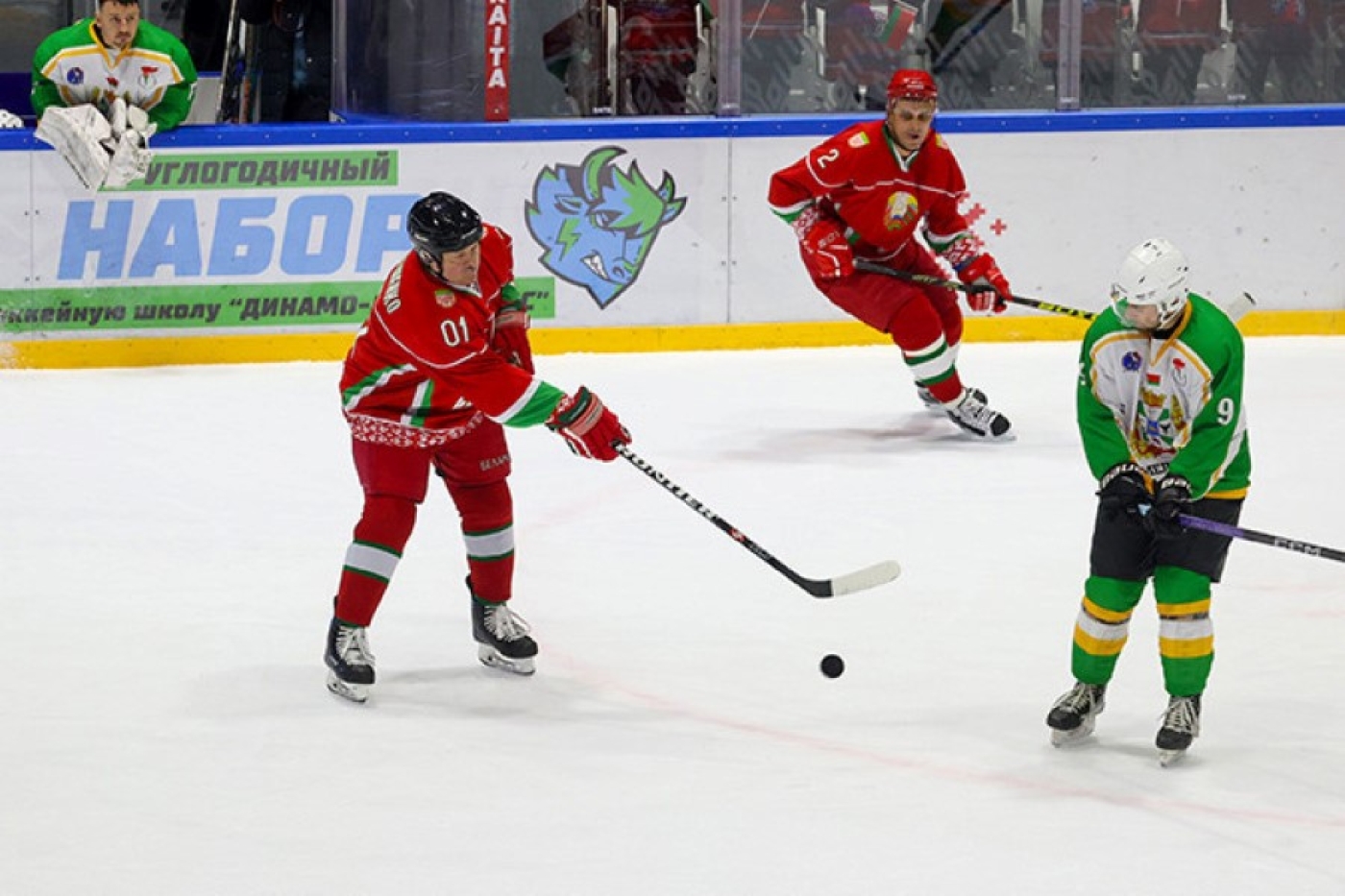 Хоккейная команда Президента победила сборную Гомельской области в матче РХЛ