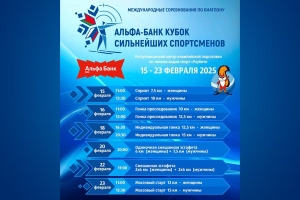 С 15 по 23 февраля в Раубичах пройдет «Кубок Сильнейших спортсменов» по биатлону