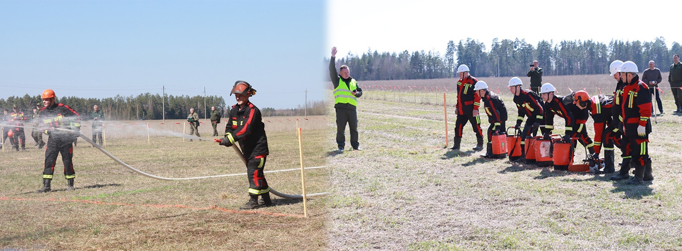 Команды лесхозов Минщины соревновались в лесопожарном мастерстве