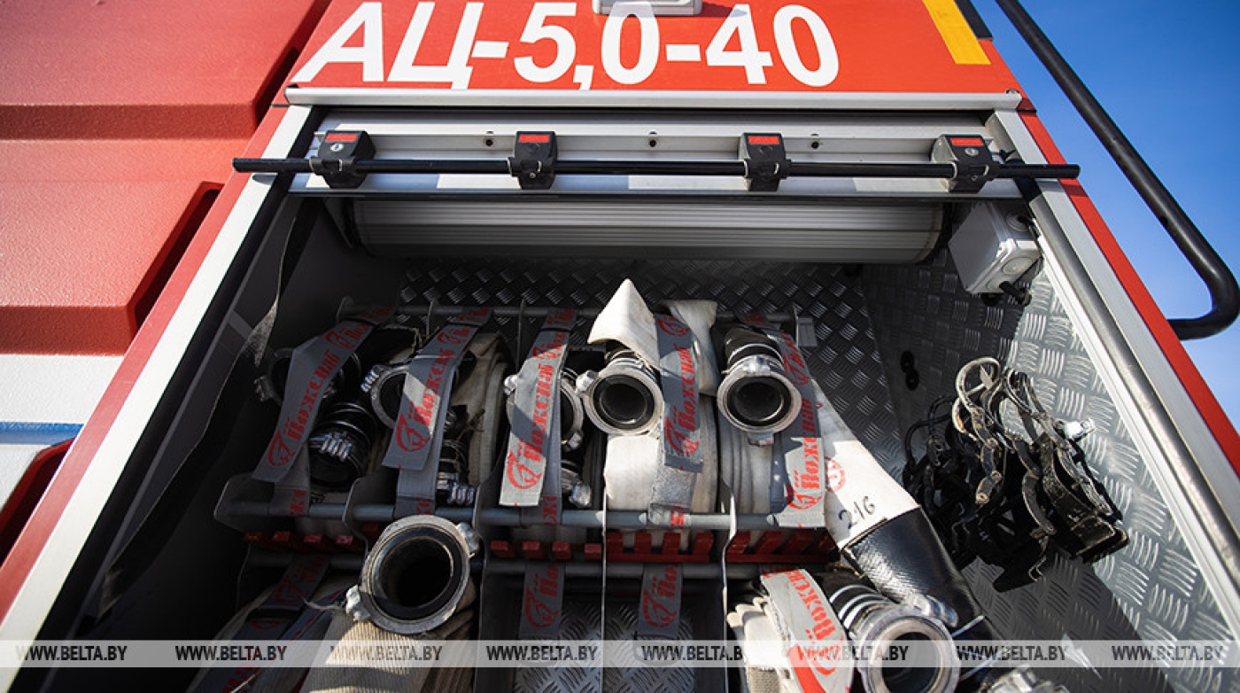 В Борисовском районе горел магазин