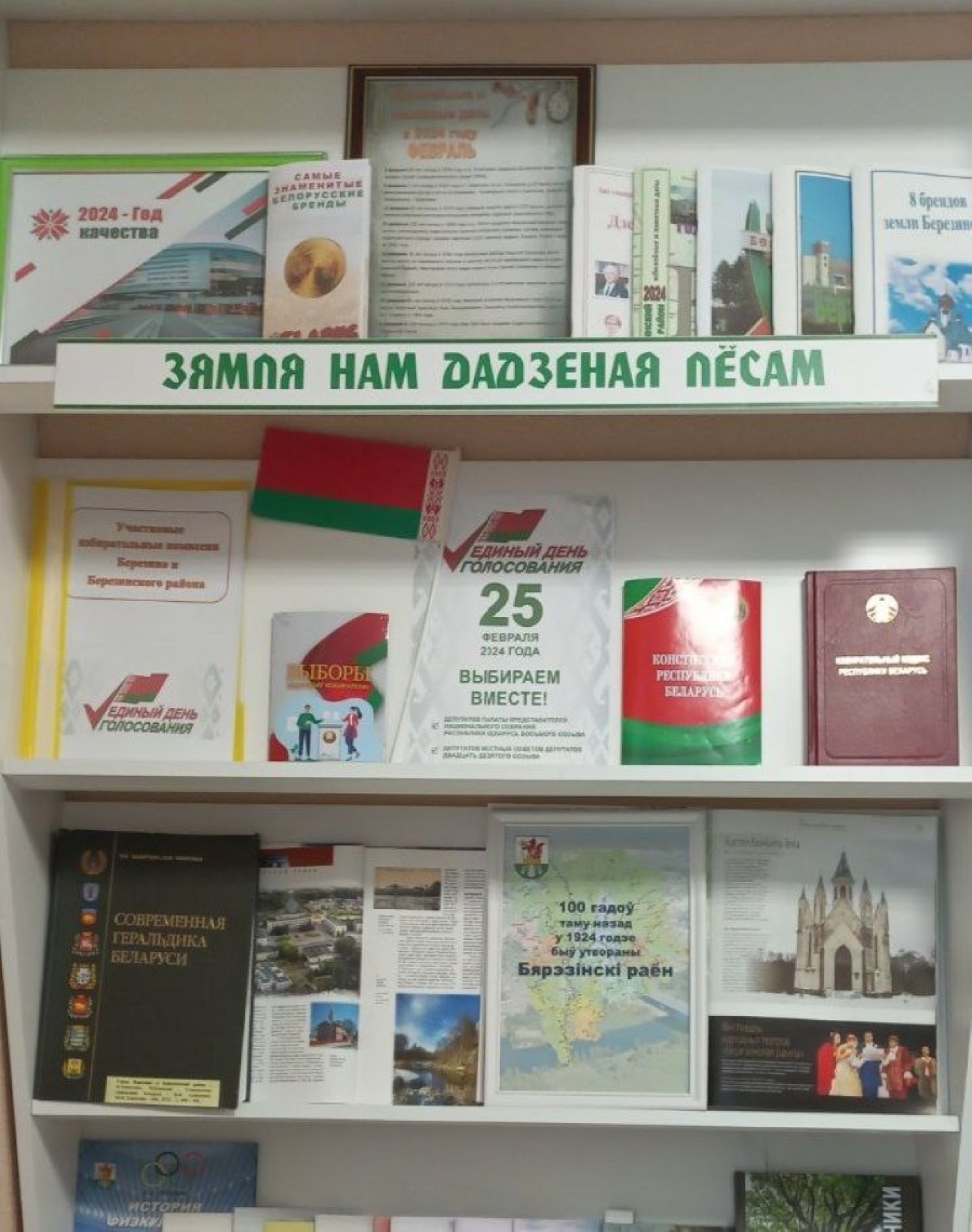 В библиотеке проходит выставка к единому дню голосования