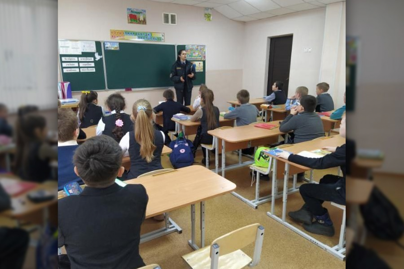 Встреча со школьниками в рамках акций "Вместе - за безопасность на дорогах!" и "Пешеход!"