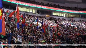 Патриотический форум "Мы - беларусы!" с участием Александра Лукашенко проходит в "Минск-Арене"