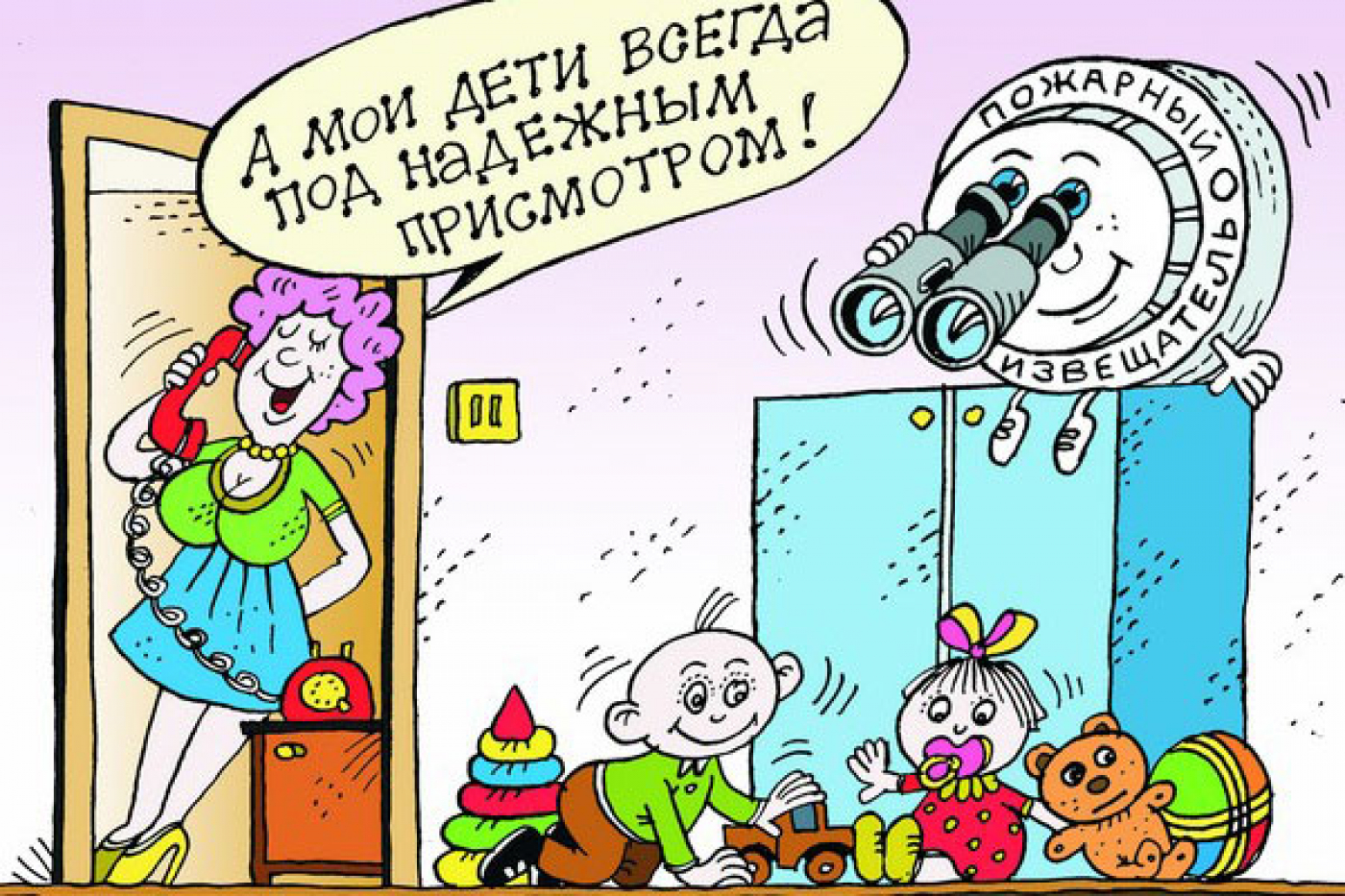 Трое детей спаслись на пожаре благодаря пожарному извещателю