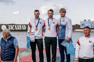 Байдарочники Кравец и Натынчик разделили первое место на старте чемпионата страны