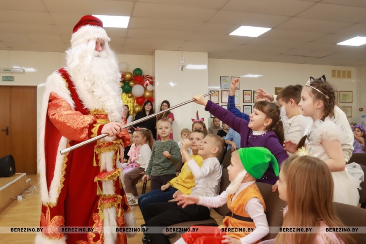 В Березинской ЦРБ для ребят прошел новогодний праздник