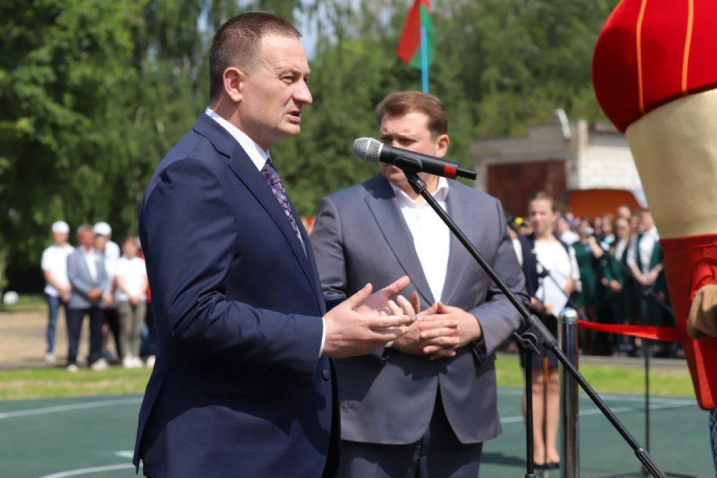 «Если договорились: умри, но сделай!» Турчин на открытии силовой площадки в Несвиже