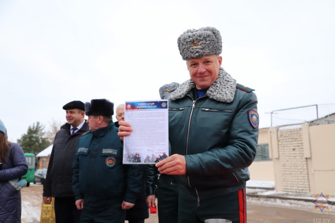 В Вилейке открыли модернизированную пожарную часть