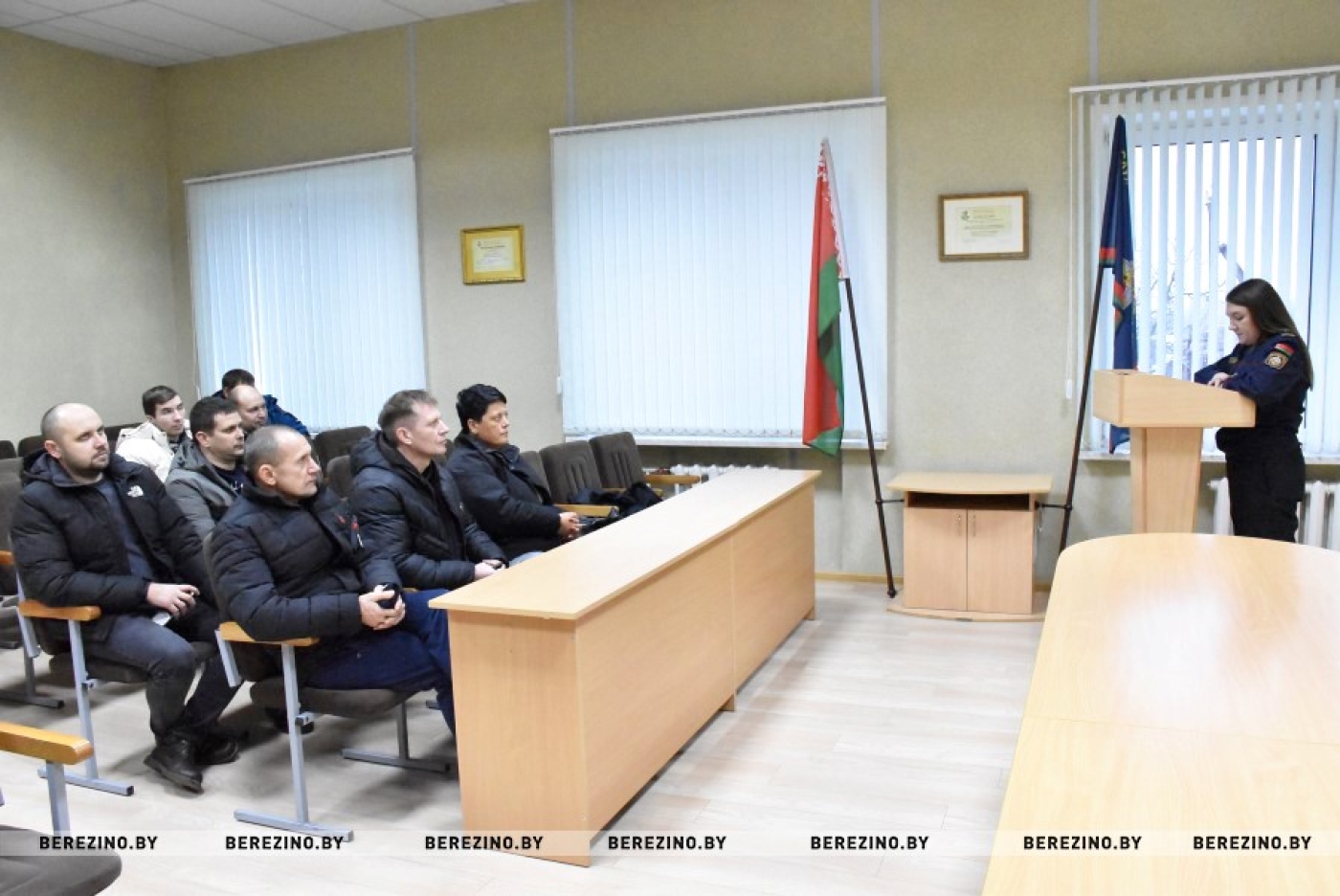 С березинскими дружинниками проведено очередное занятие