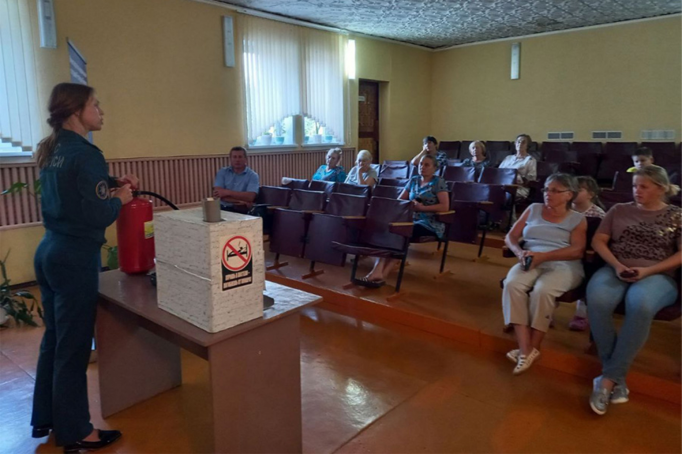 Информирование жителей агрогородка Богушевичи о пожарной обстановке в районе