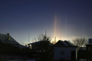 Солнечное гало и световые столбы увидели в небе над Беларусью