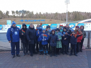 Березинцы приняли участие в республиканских соревнованиях по биатлону "Снежный снайпер"