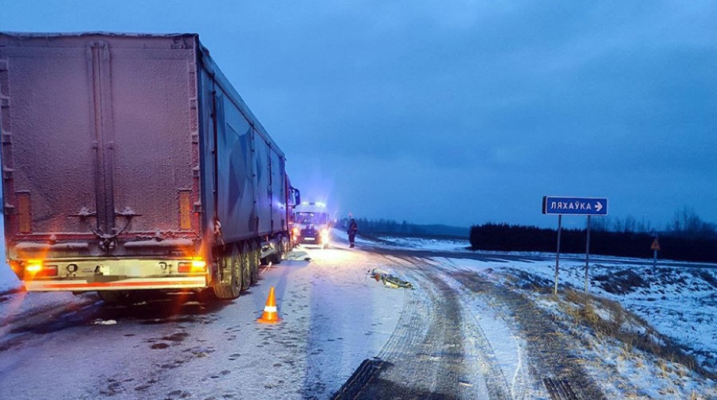 Фура сбила велосипедиста в Борисовском районе